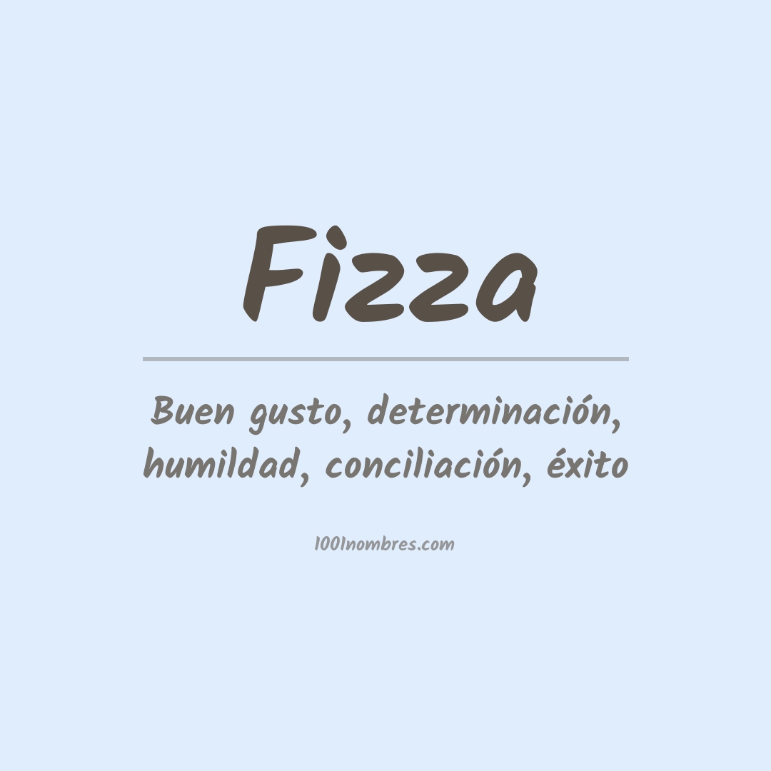 Significado del nombre Fizza