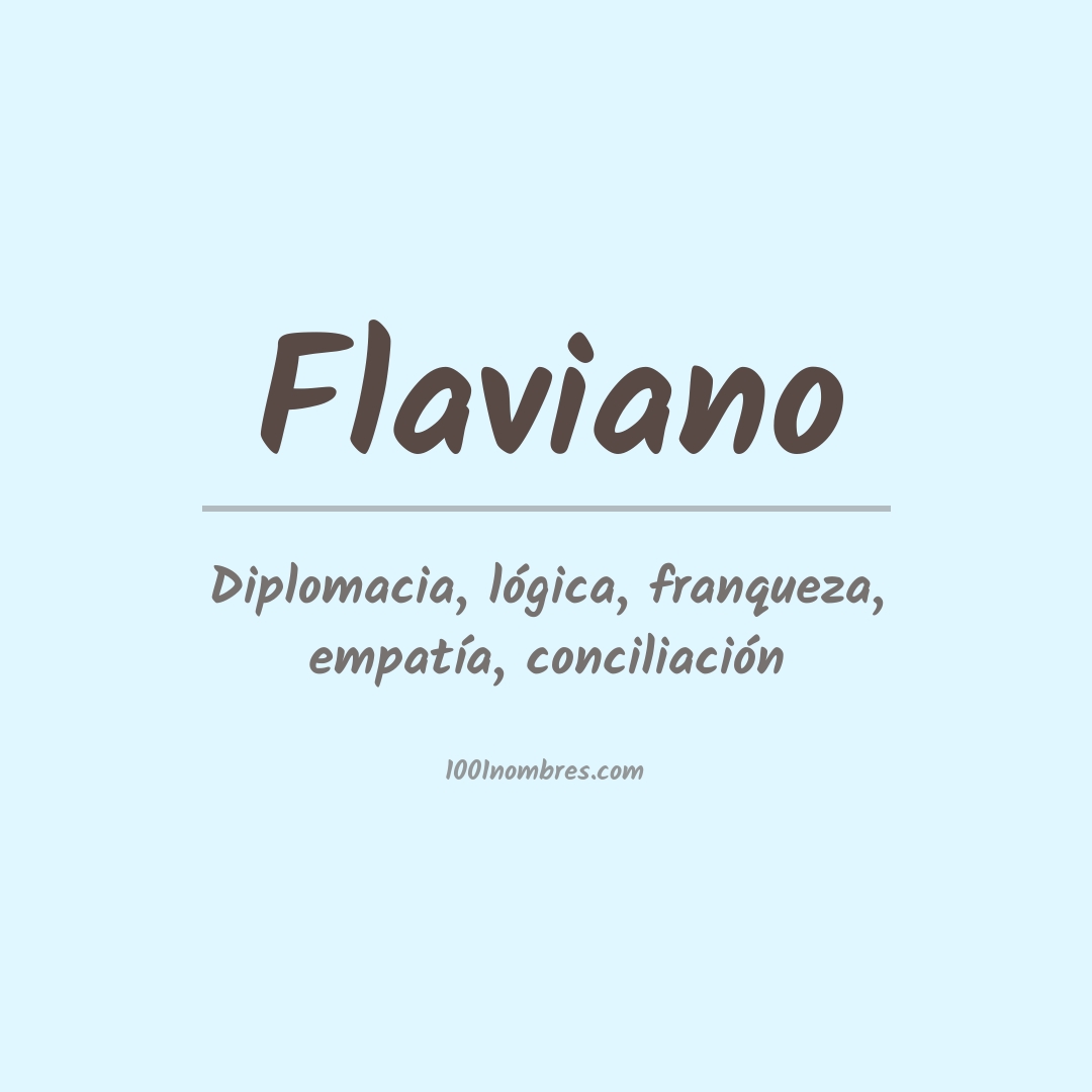Significado del nombre Flaviano