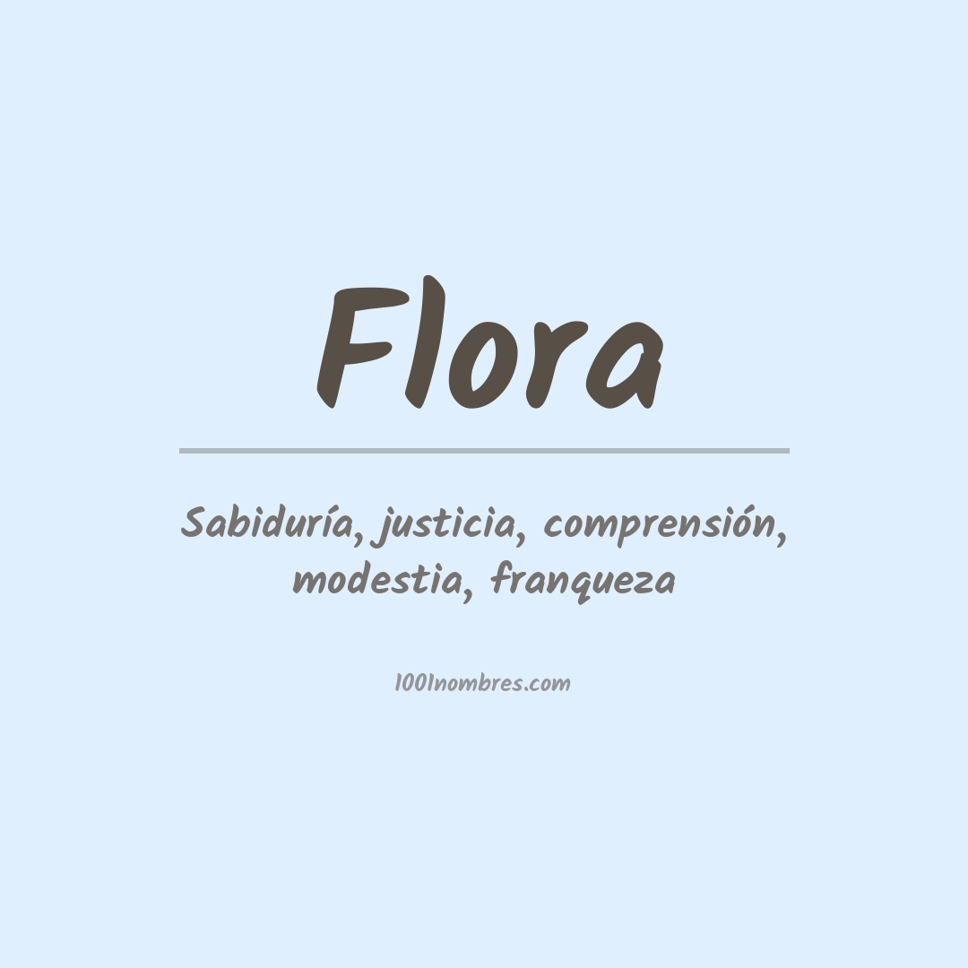 Significado del nombre Flora