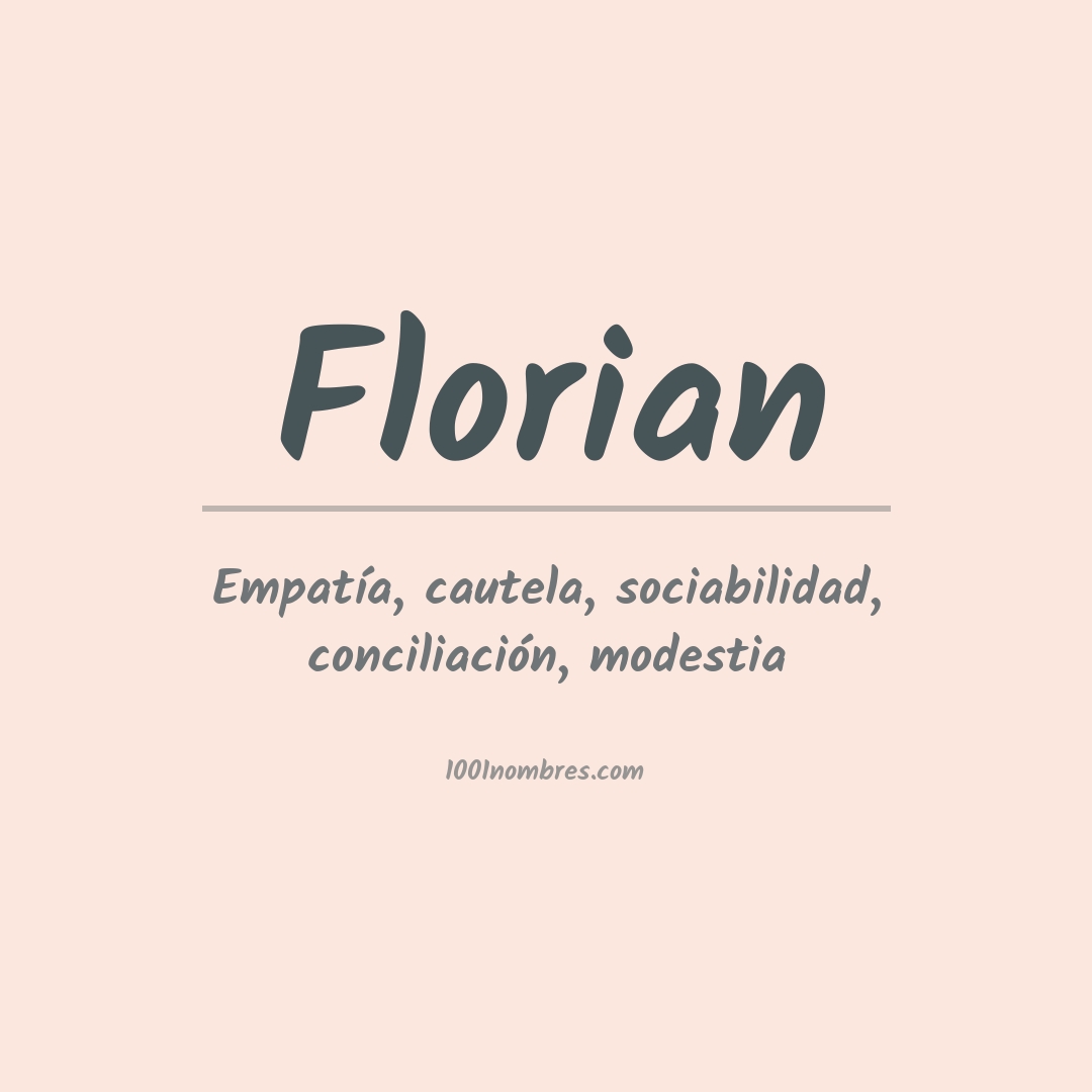 Significado del nombre Florian