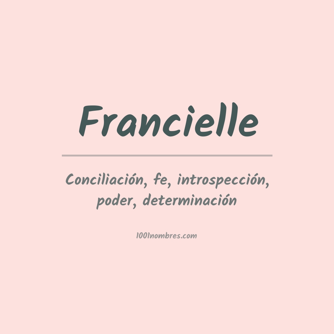 Significado del nombre Francielle