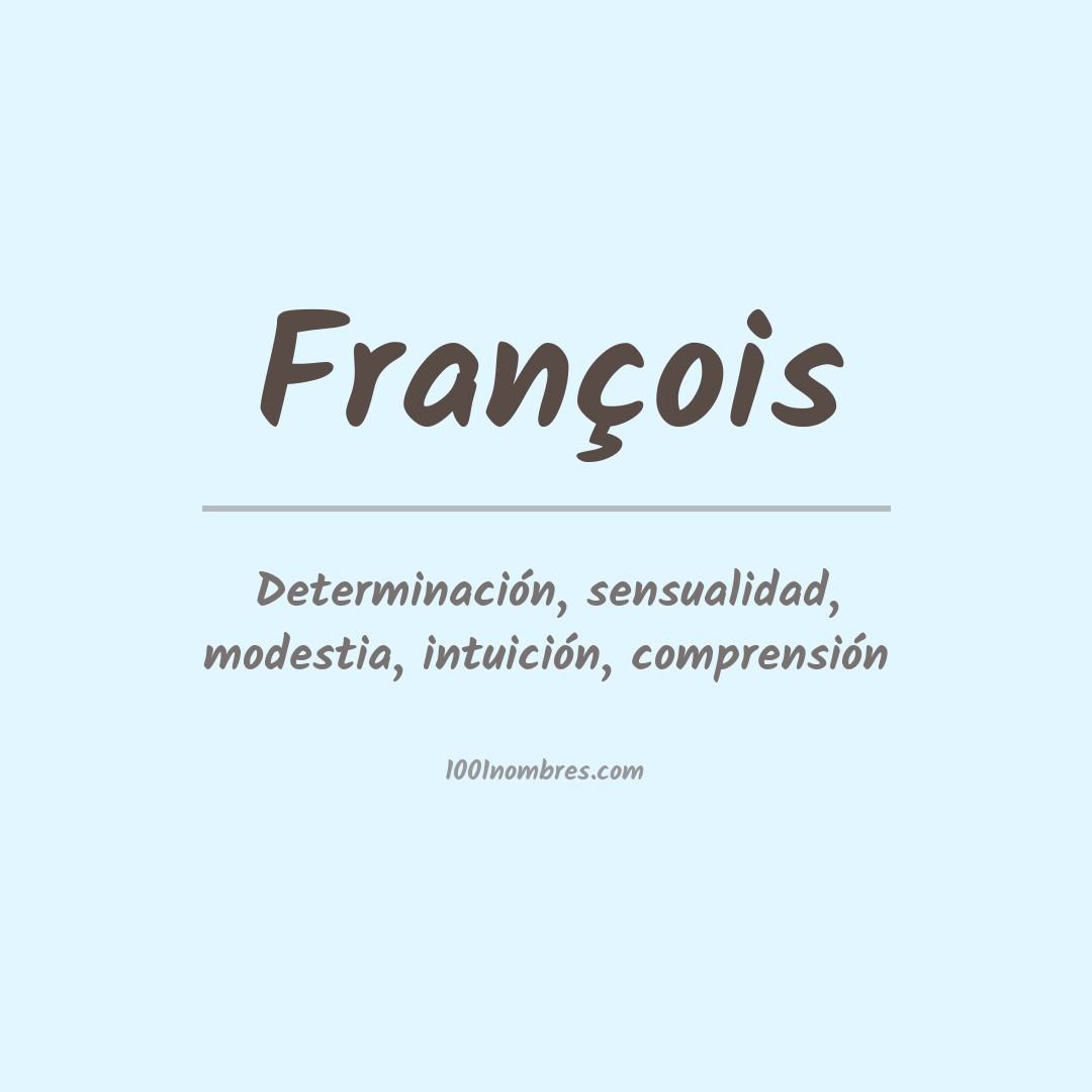 Significado del nombre François