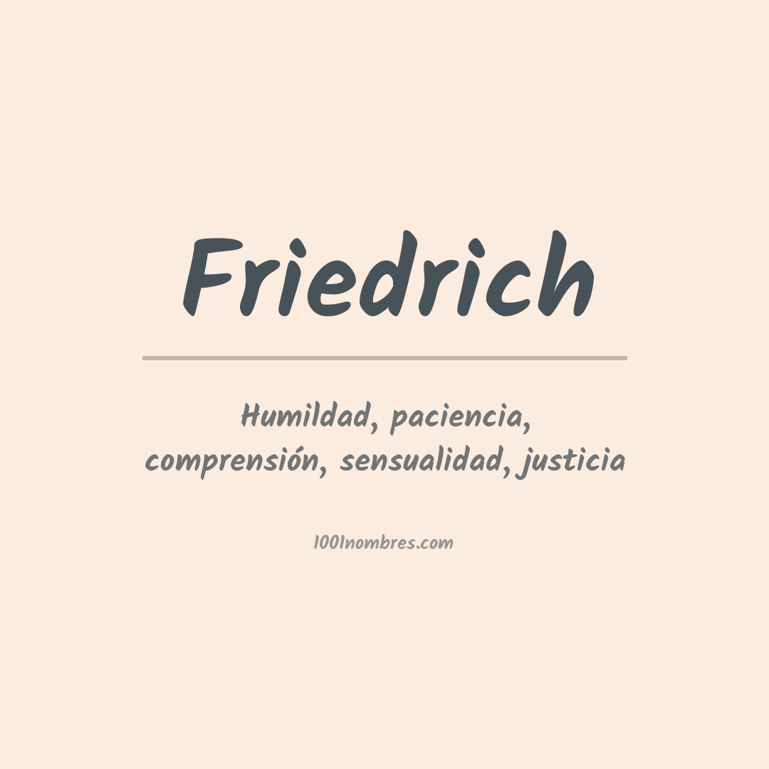 Significado del nombre Friedrich