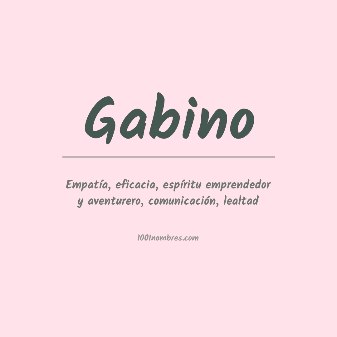 Significado del nombre Gabino