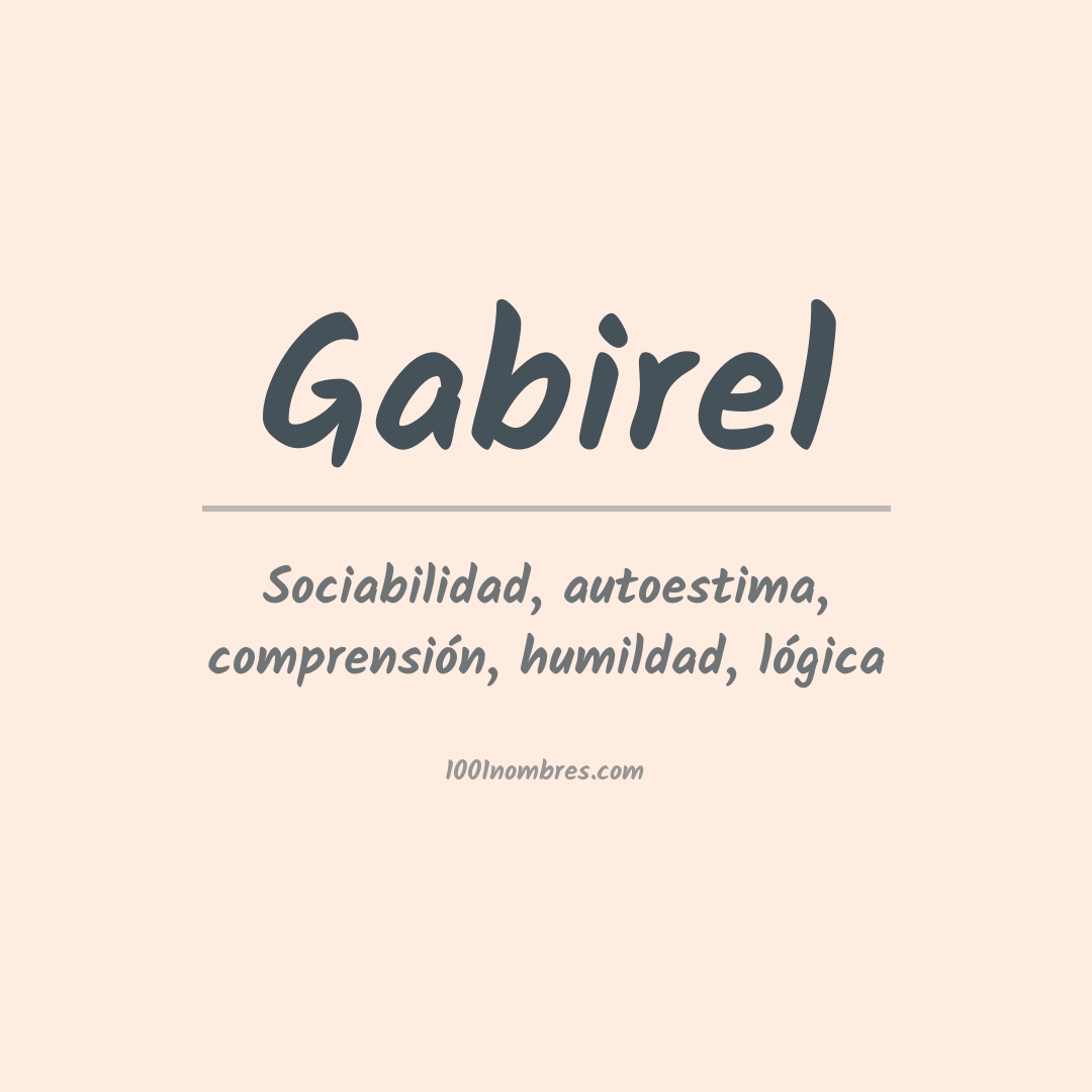 Significado del nombre Gabirel