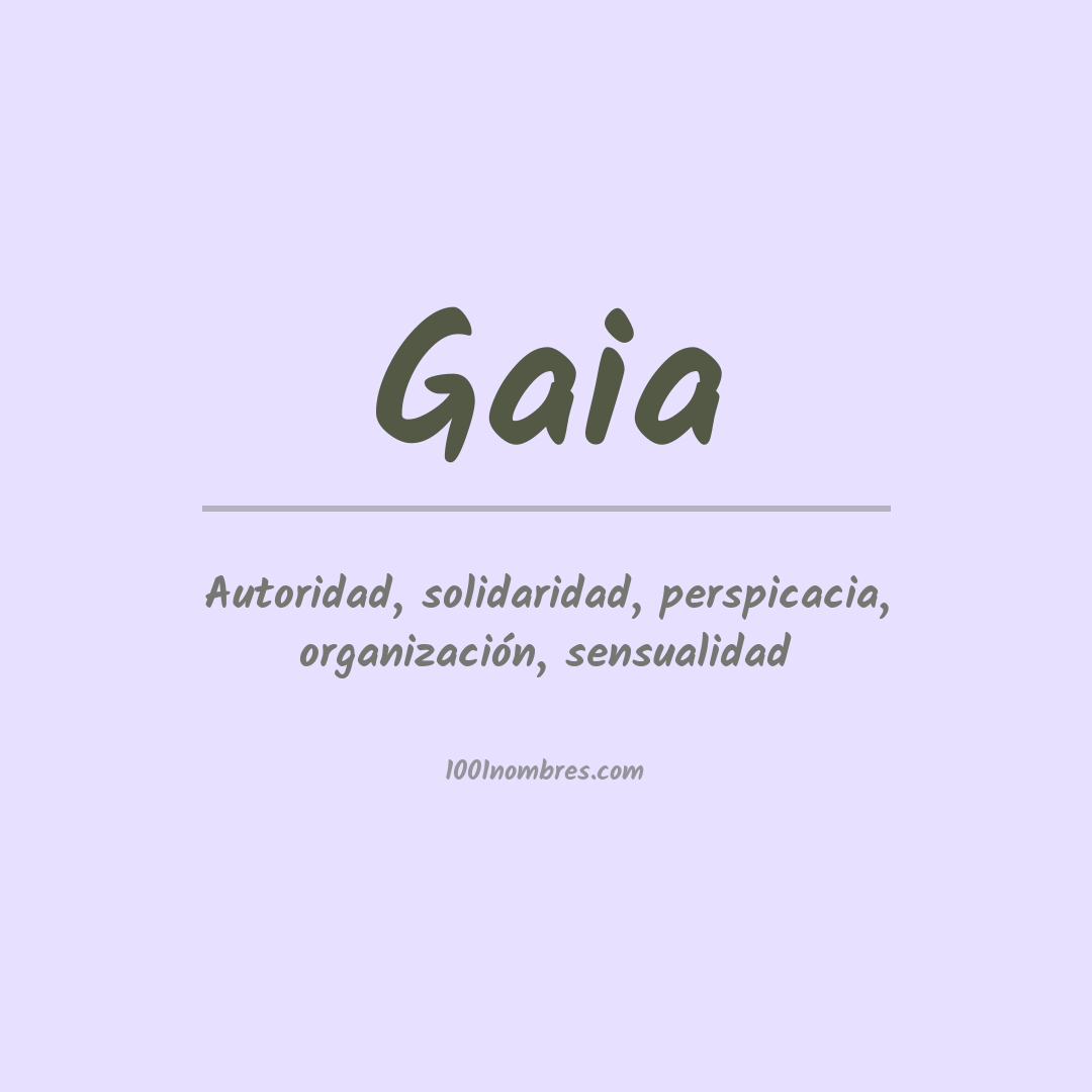 Significado del nombre Gaia