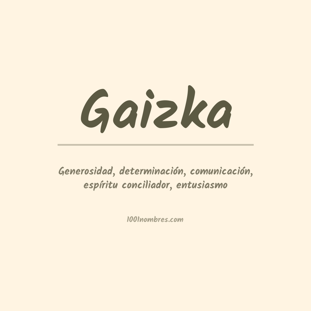 Significado del nombre Gaizka