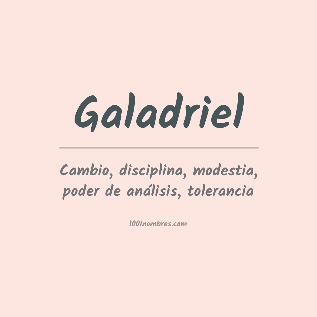 Significado del nombre Galadriel