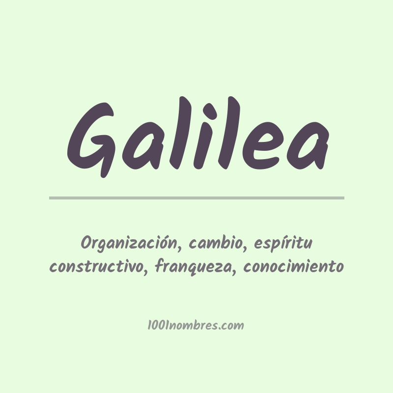 Significado del nombre Galilea