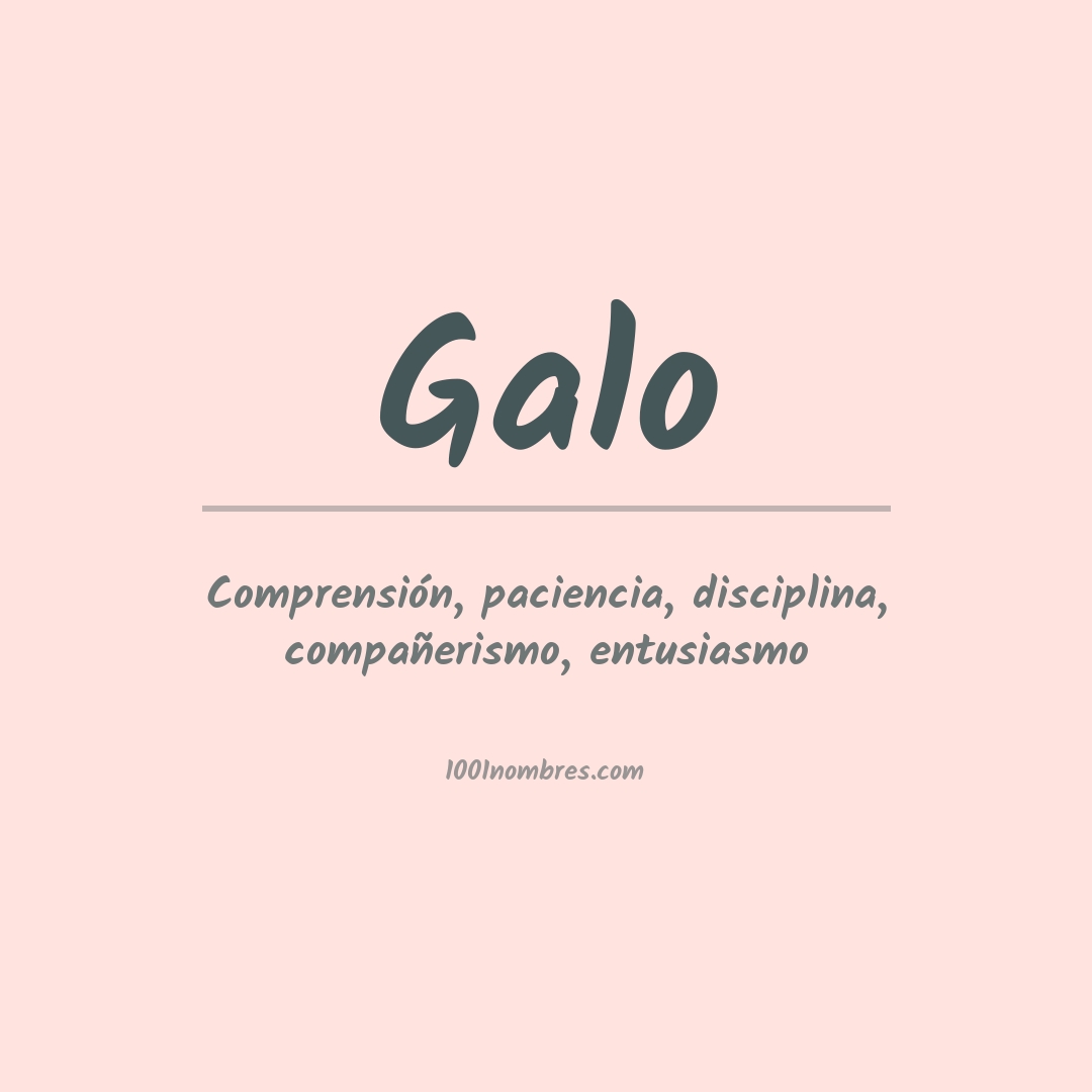 Significado del nombre Galo