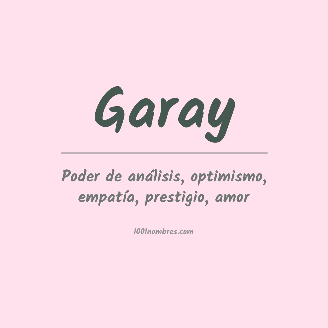 Significado del nombre Garay