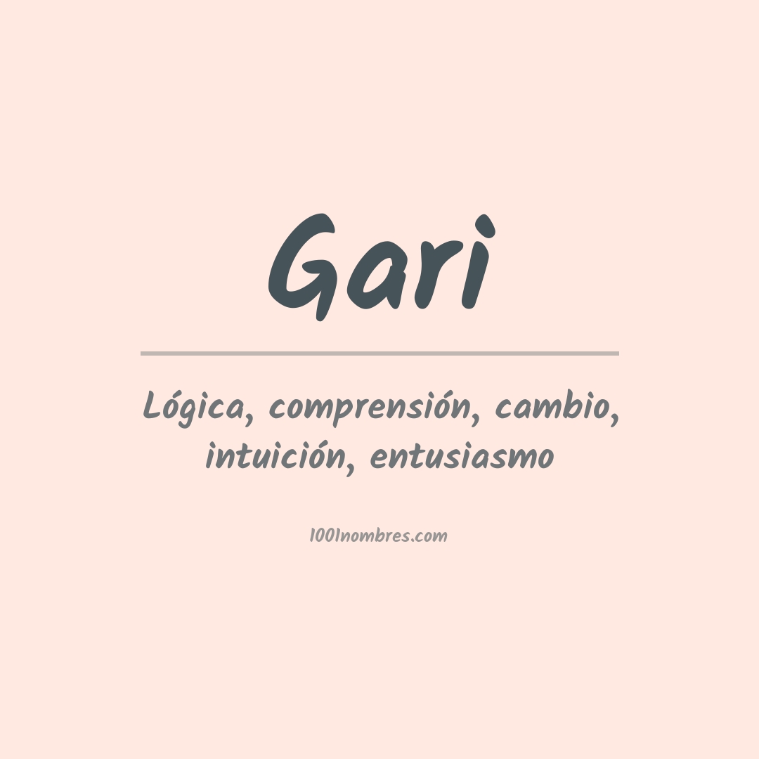 Significado del nombre Gari