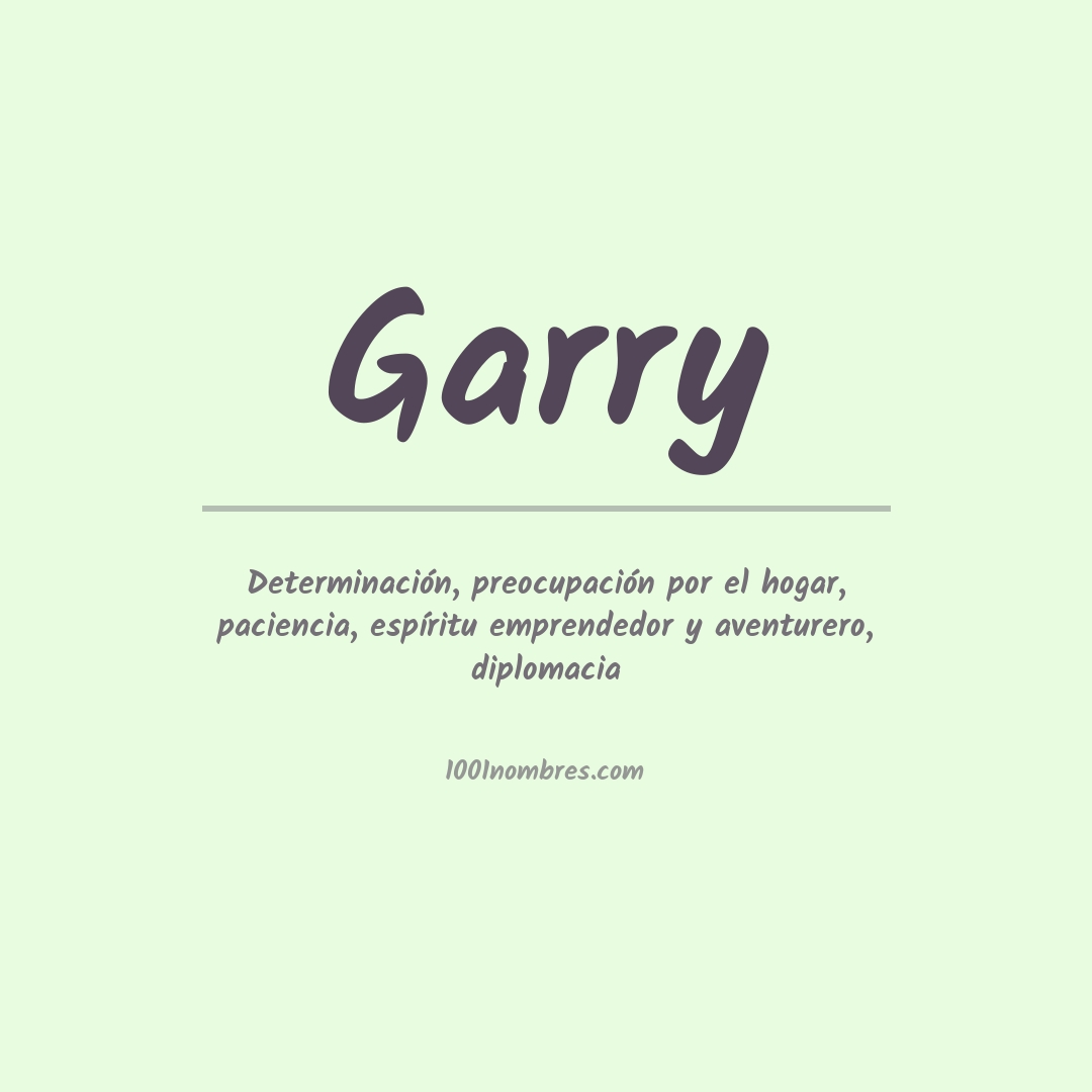 Significado del nombre Garry