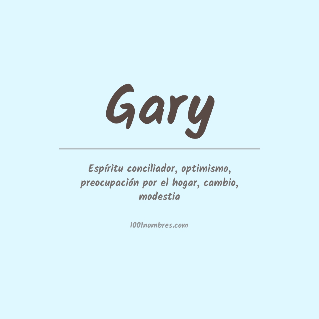 Significado del nombre Gary