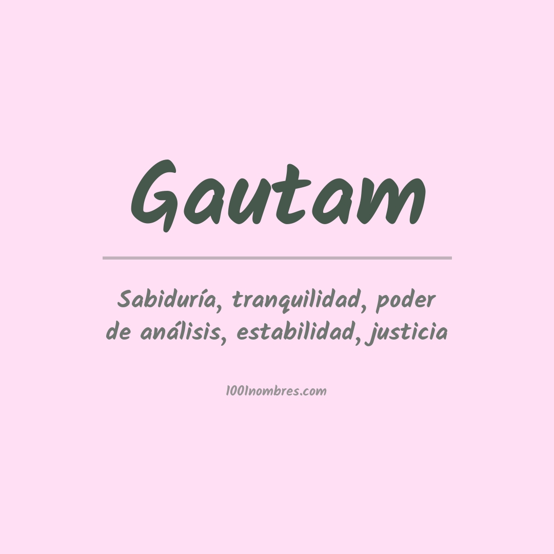 Significado del nombre Gautam