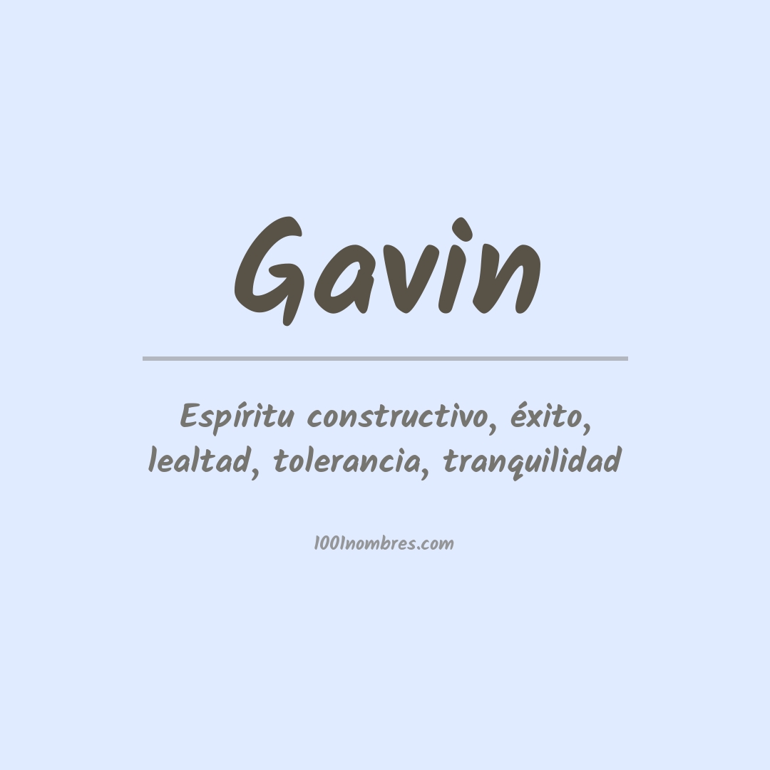 Significado del nombre Gavin