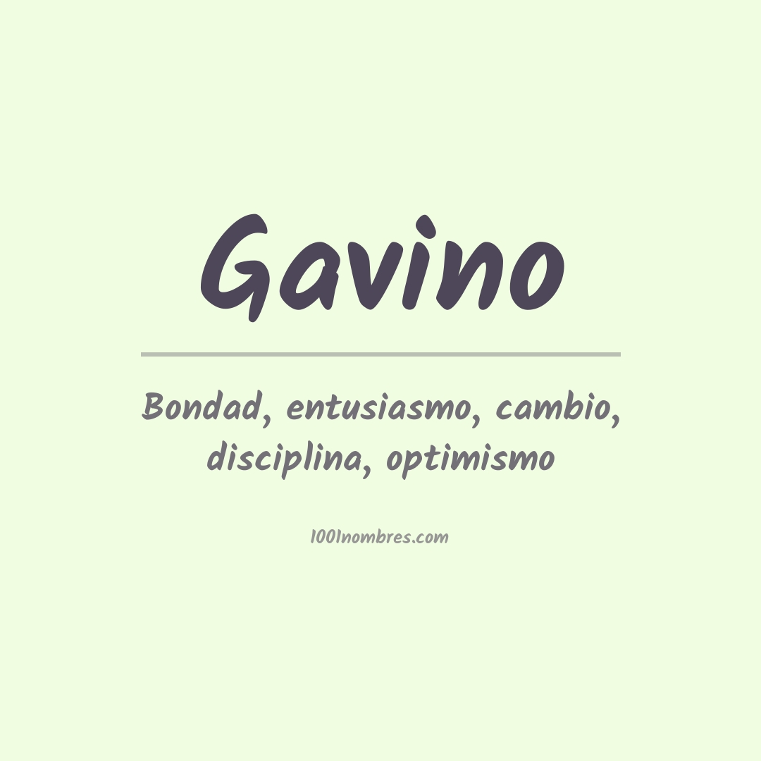 Significado del nombre Gavino