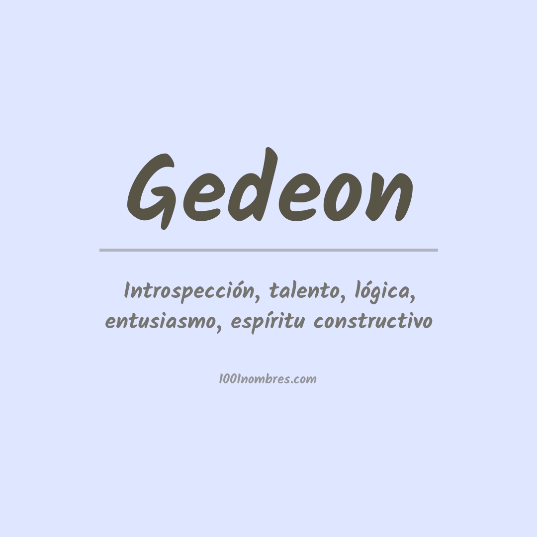 Significado del nombre Gedeon