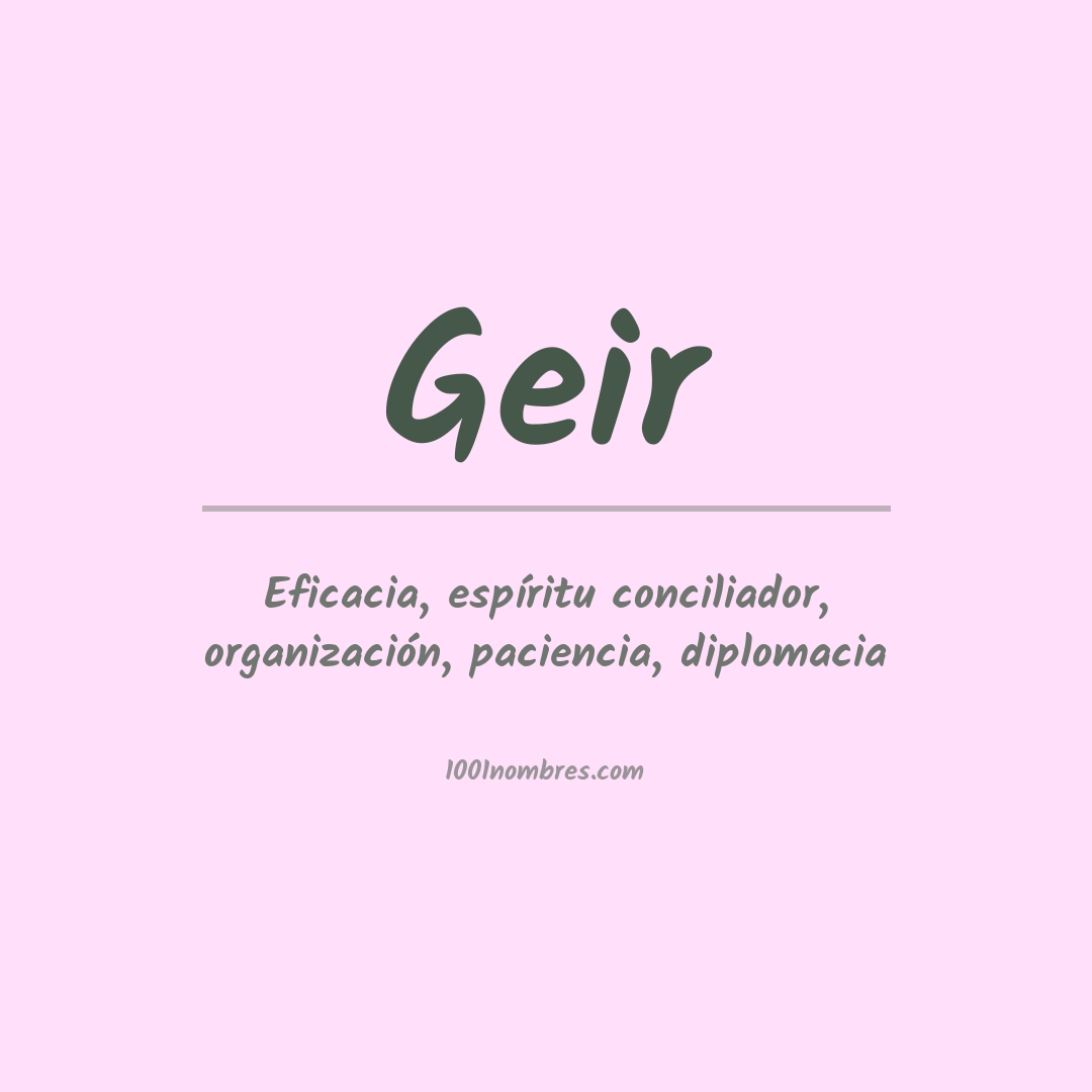 Significado del nombre Geir