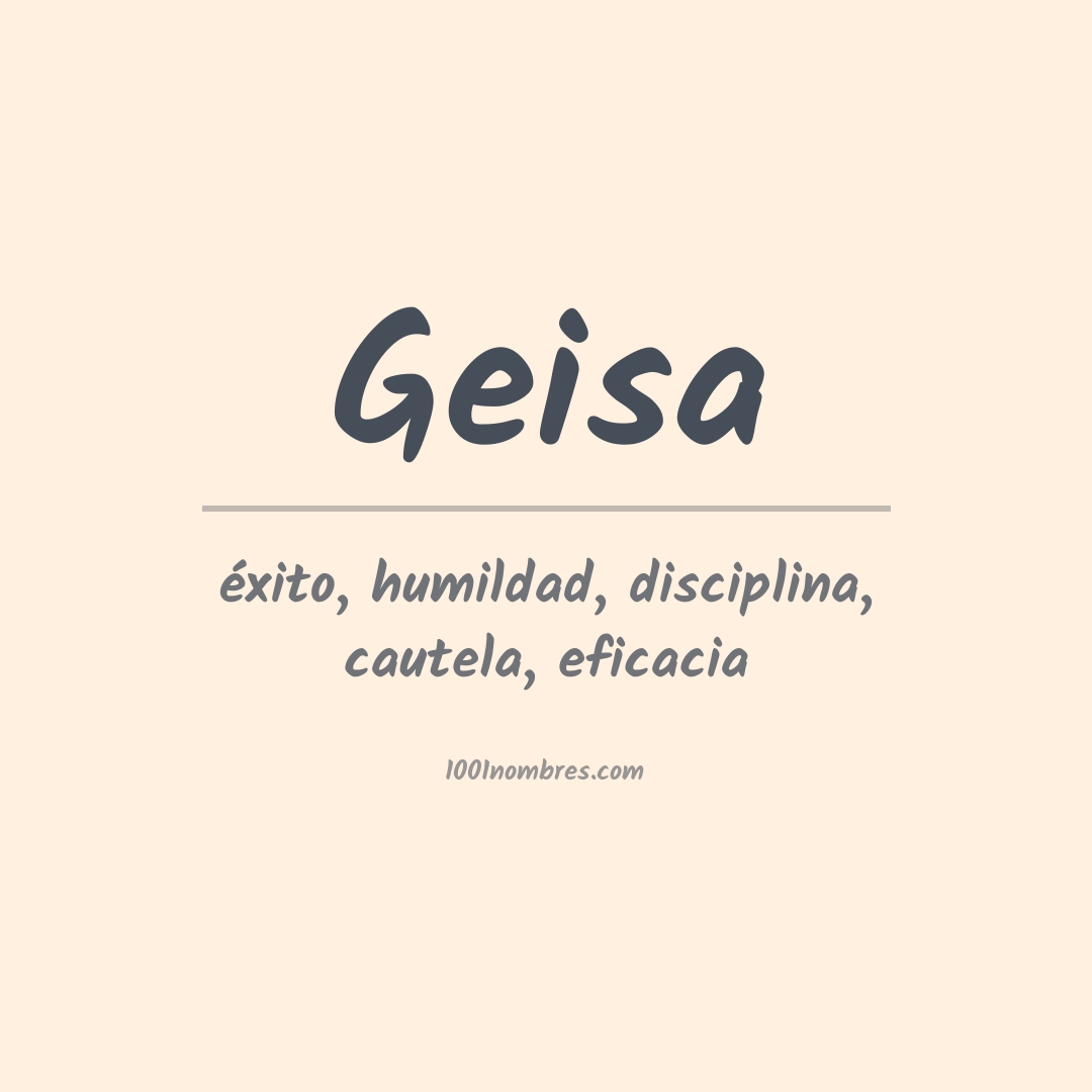 Significado del nombre Geisa