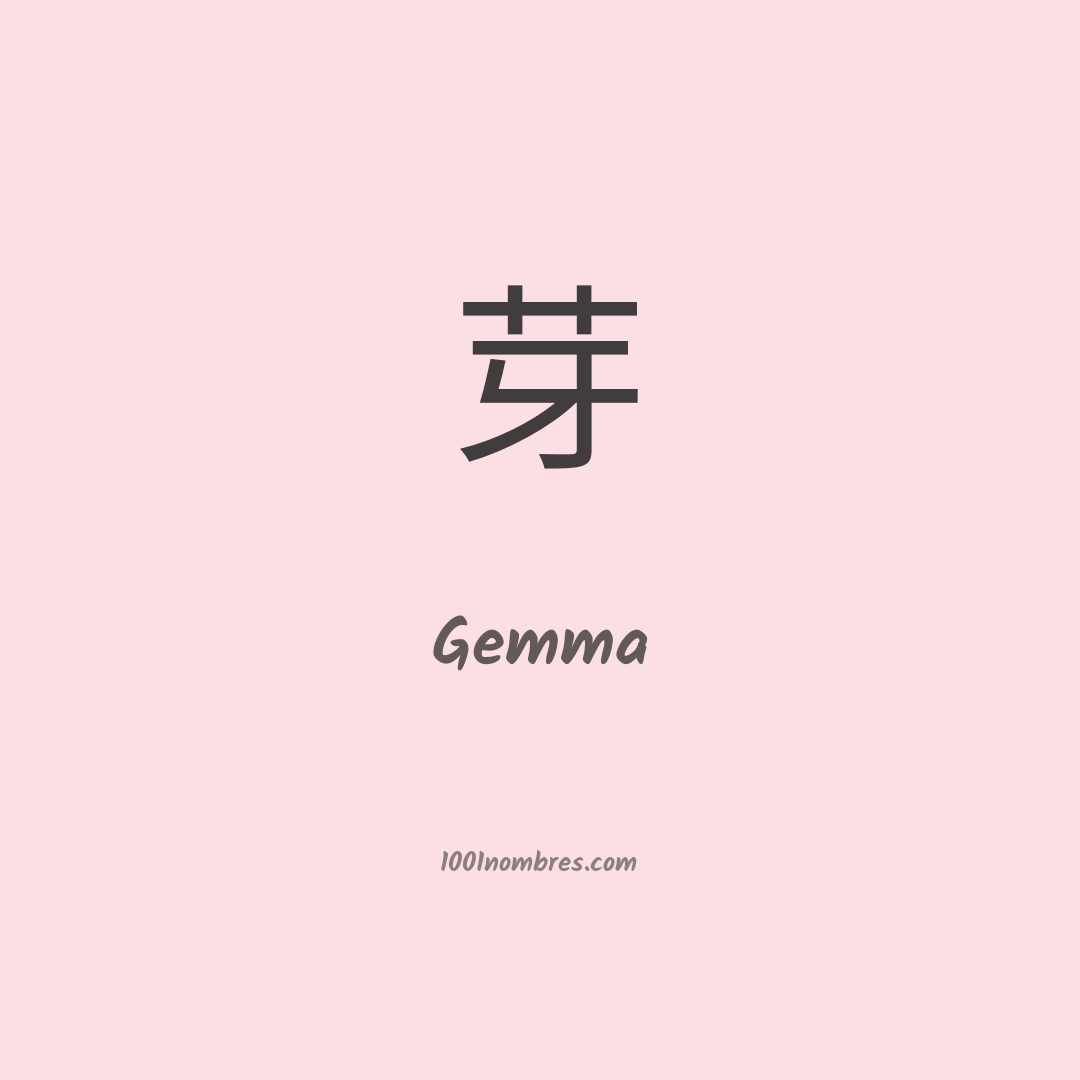 Gemma en chino