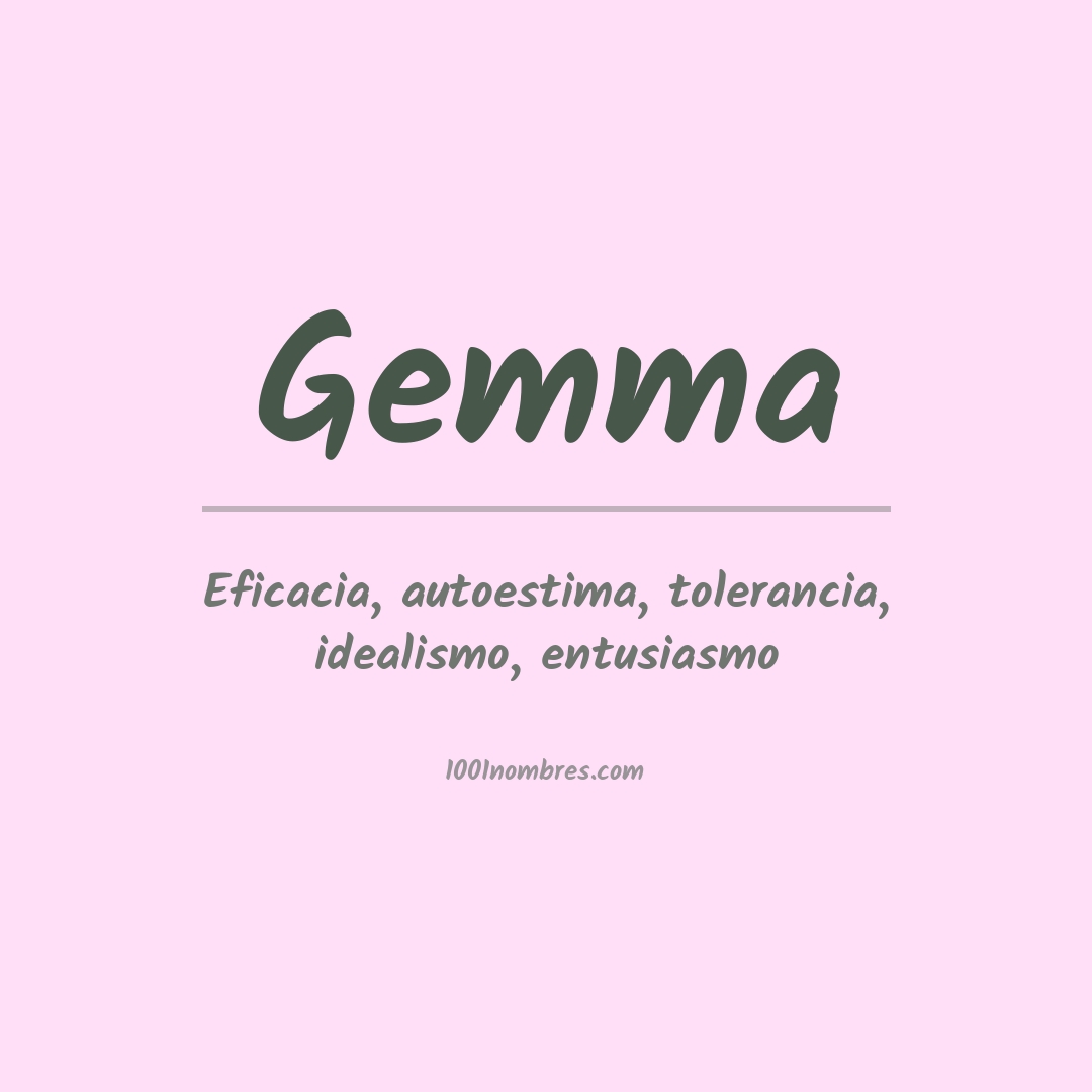 Significado del nombre Gemma