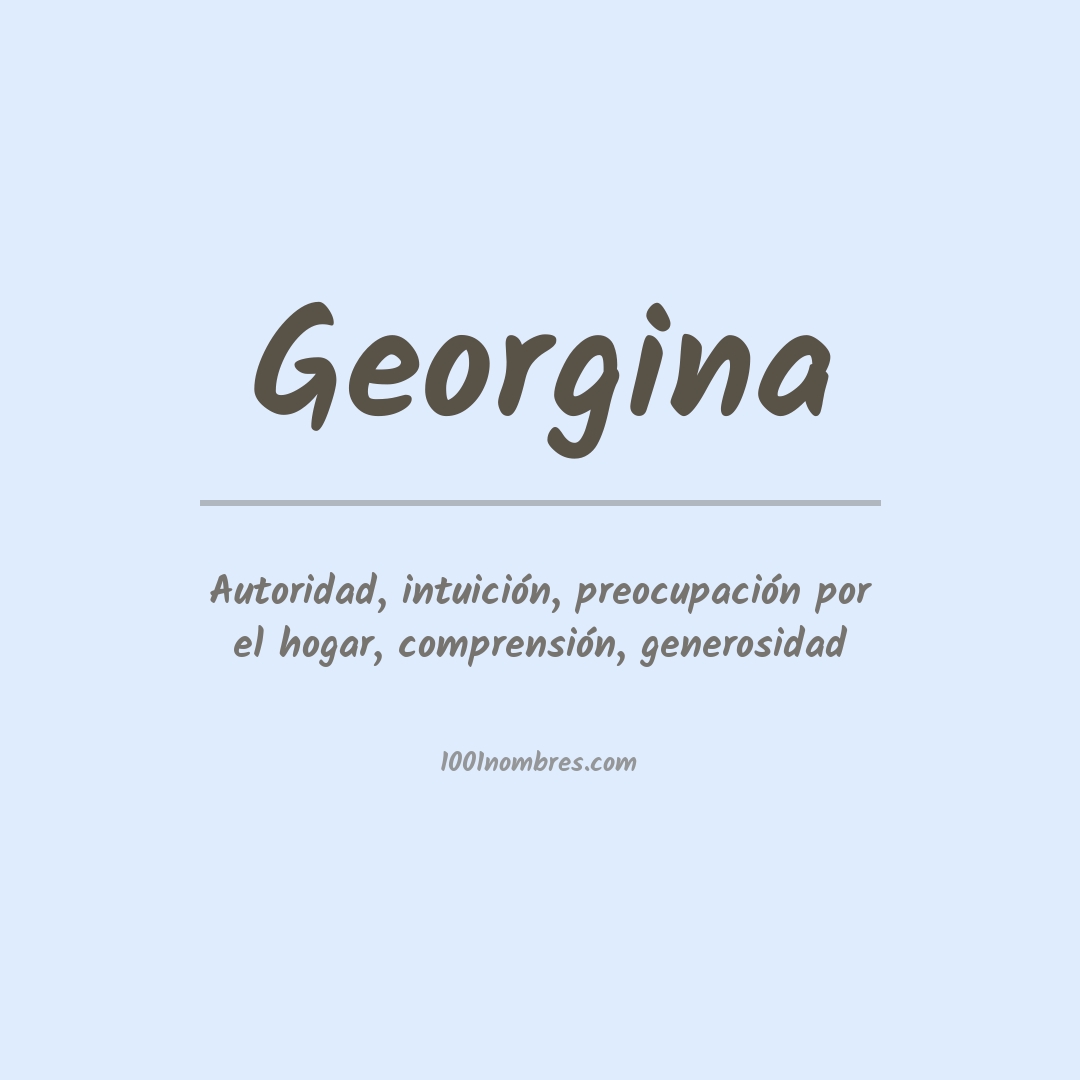 Significado del nombre Georgina