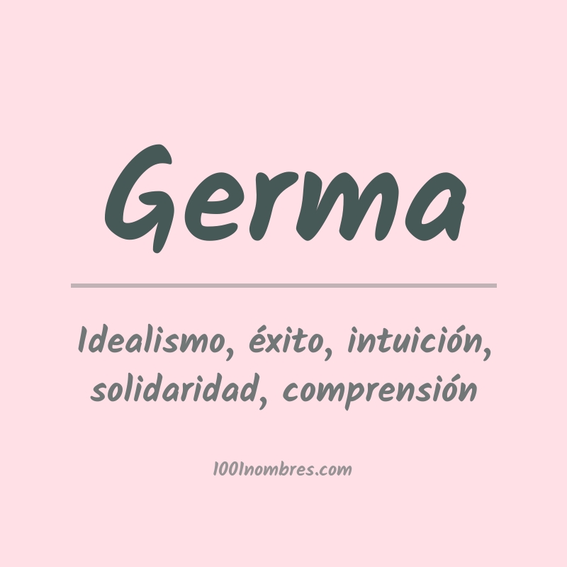 Significado del nombre Germa Significado del nombre Germa