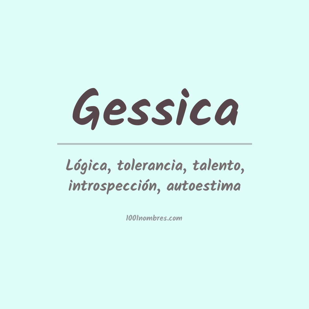 Significado del nombre Gessica