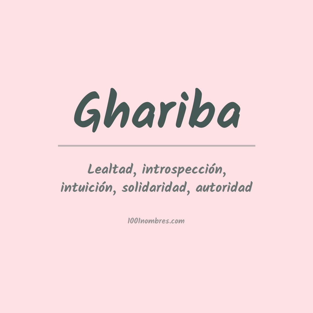 Significado del nombre Ghariba