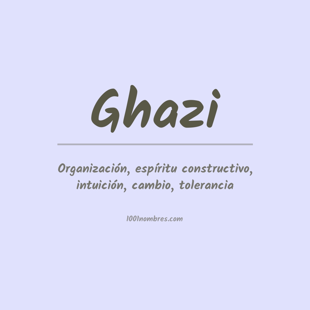 Significado del nombre Ghazi