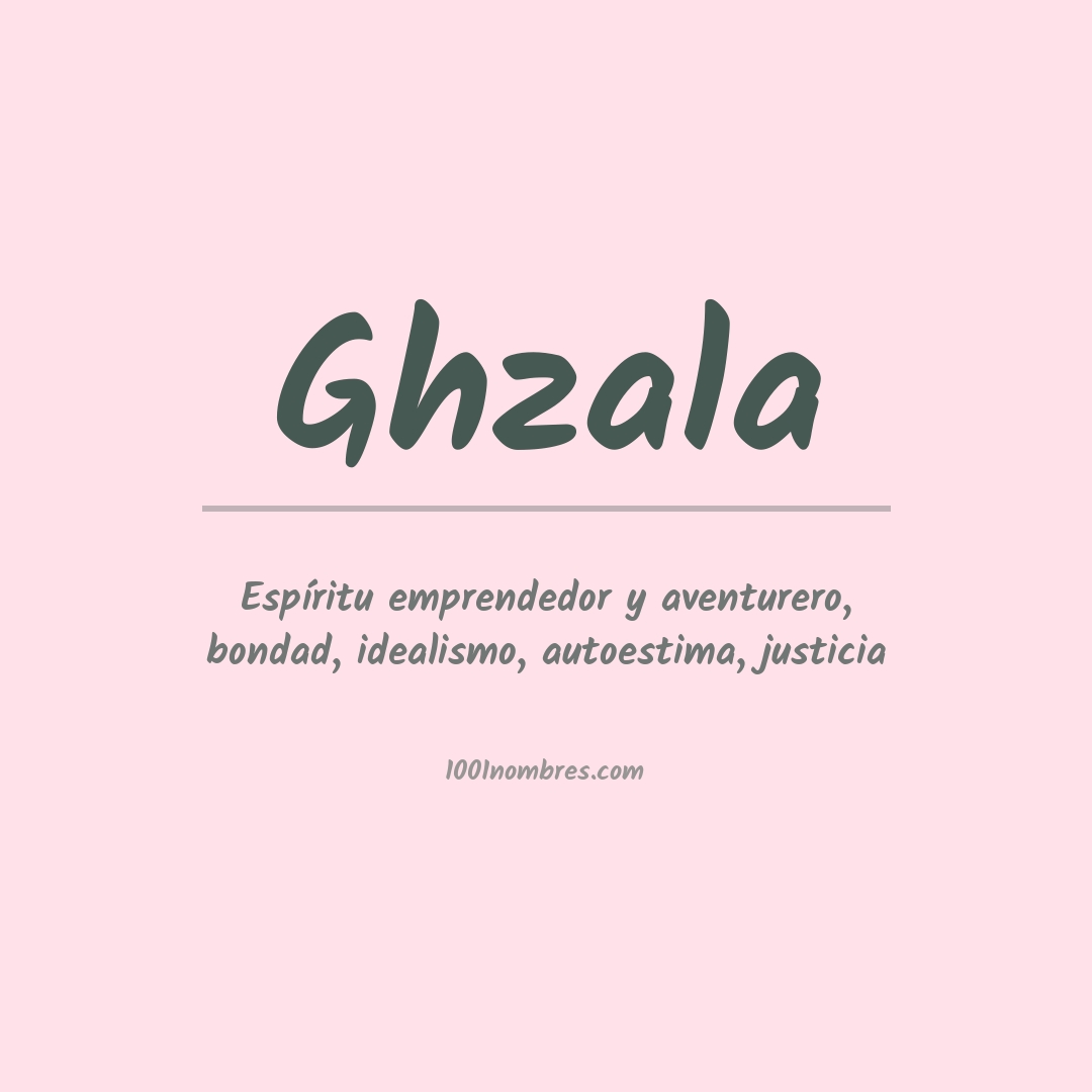 Significado del nombre Ghzala