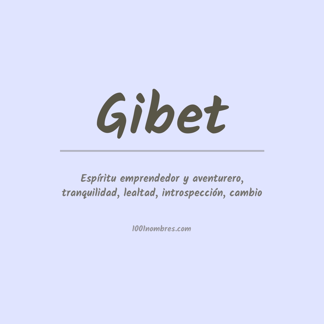 Significado del nombre Gibet