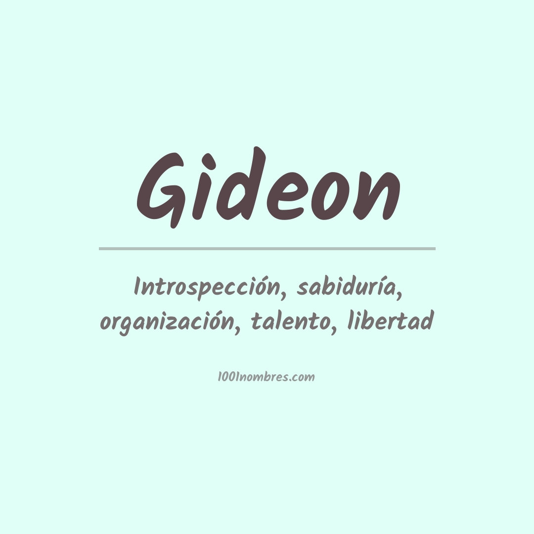 Significado del nombre Gideon