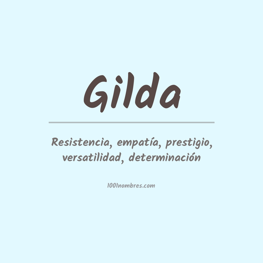 Significado del nombre Gilda