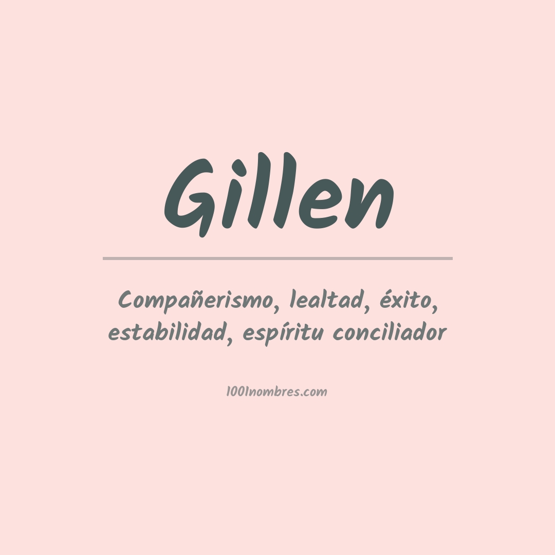 Significado del nombre Gillen