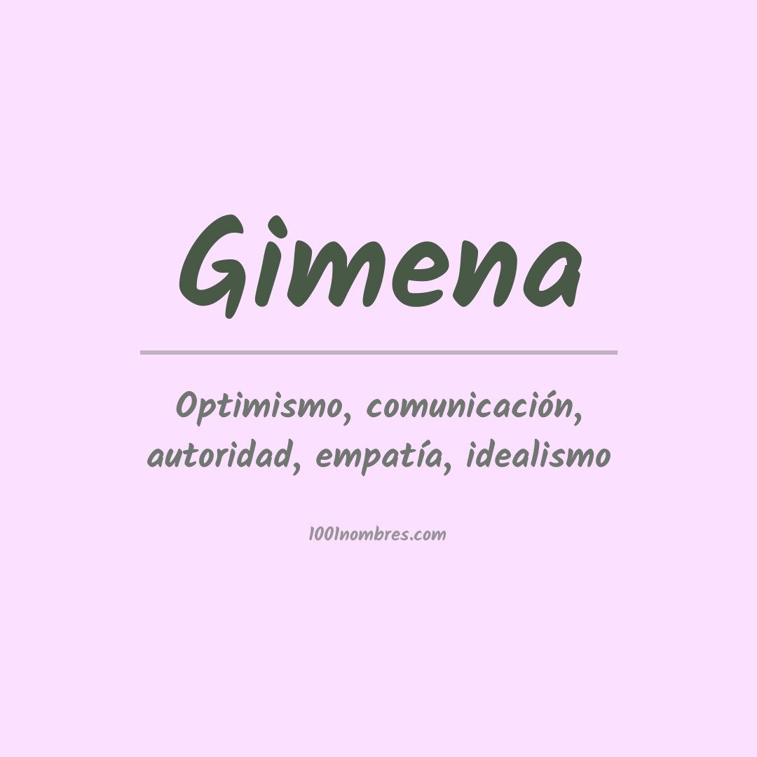 Significado del nombre Gimena