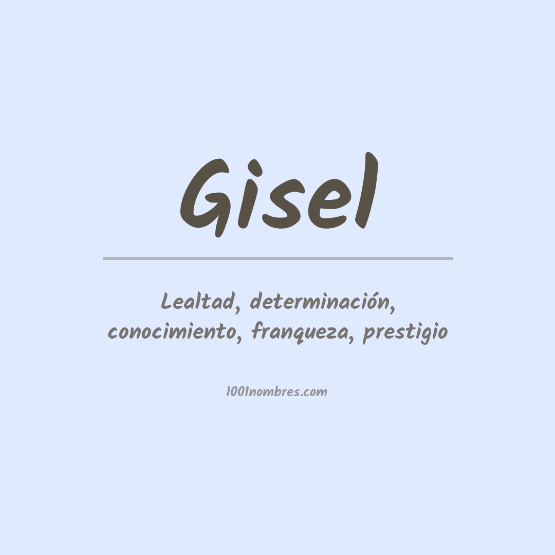 Significado del nombre Gisel