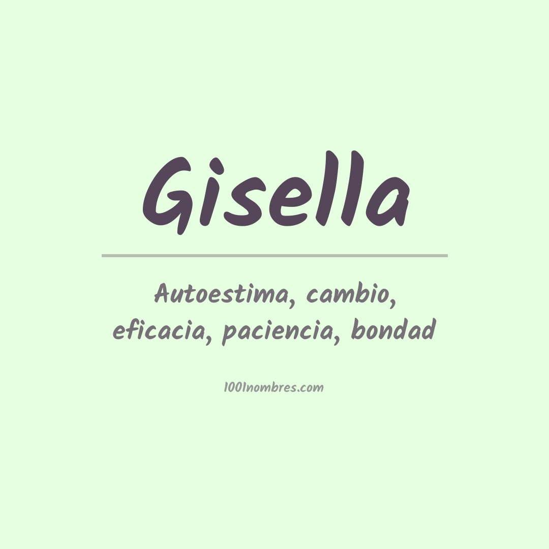 Significado del nombre Gisella Significado del nombre Gisella