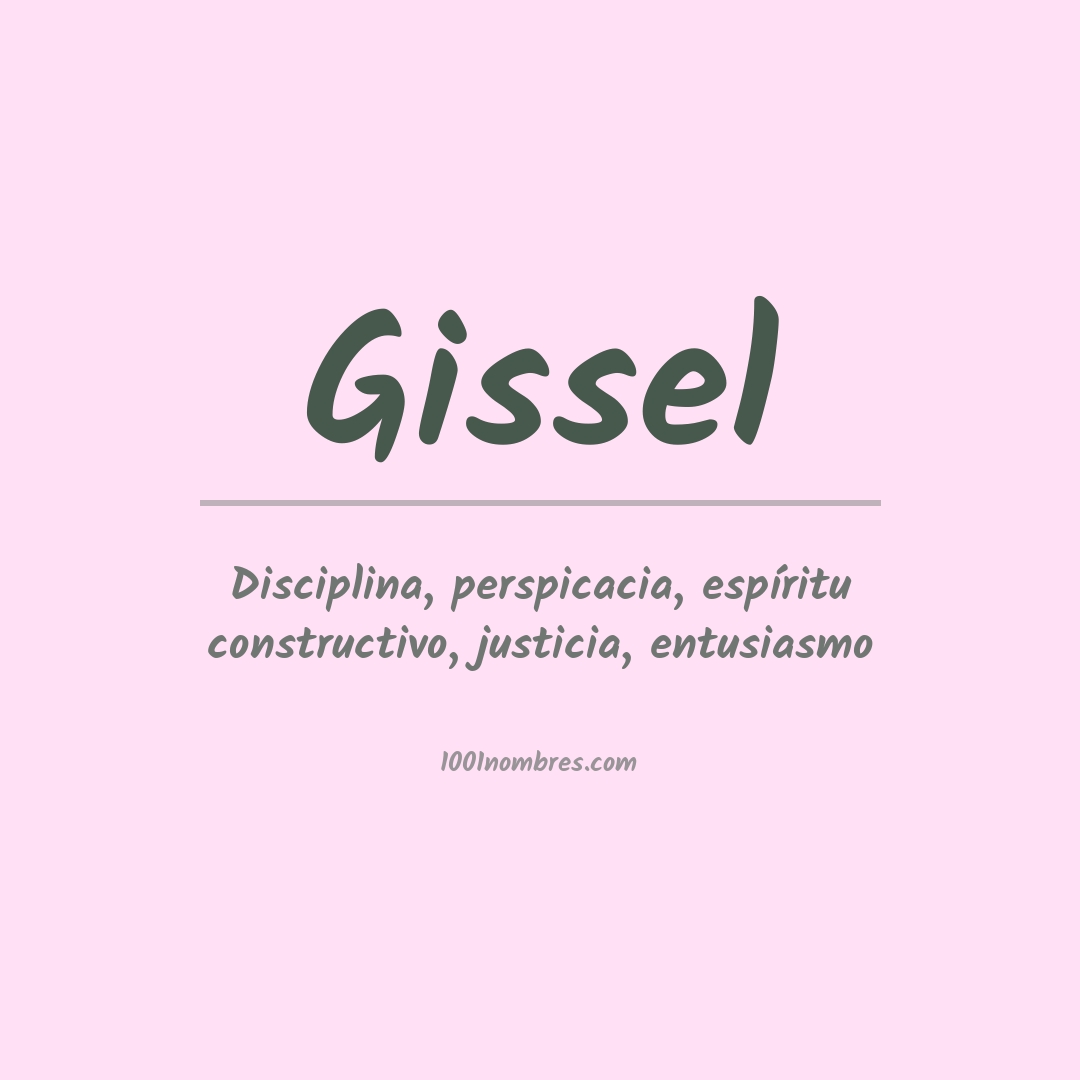 Significado del nombre Gissel