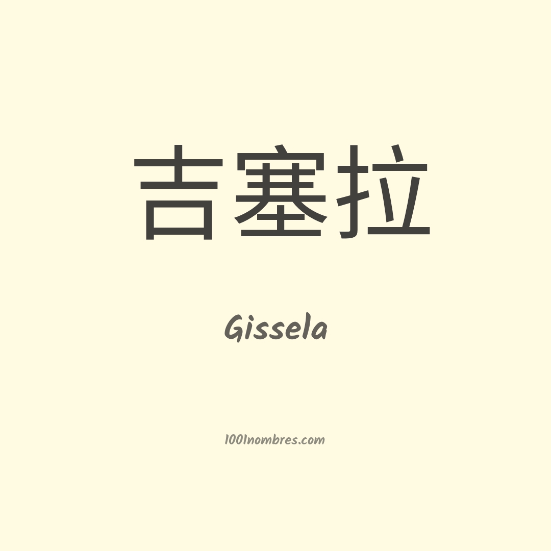 Gissela en chino