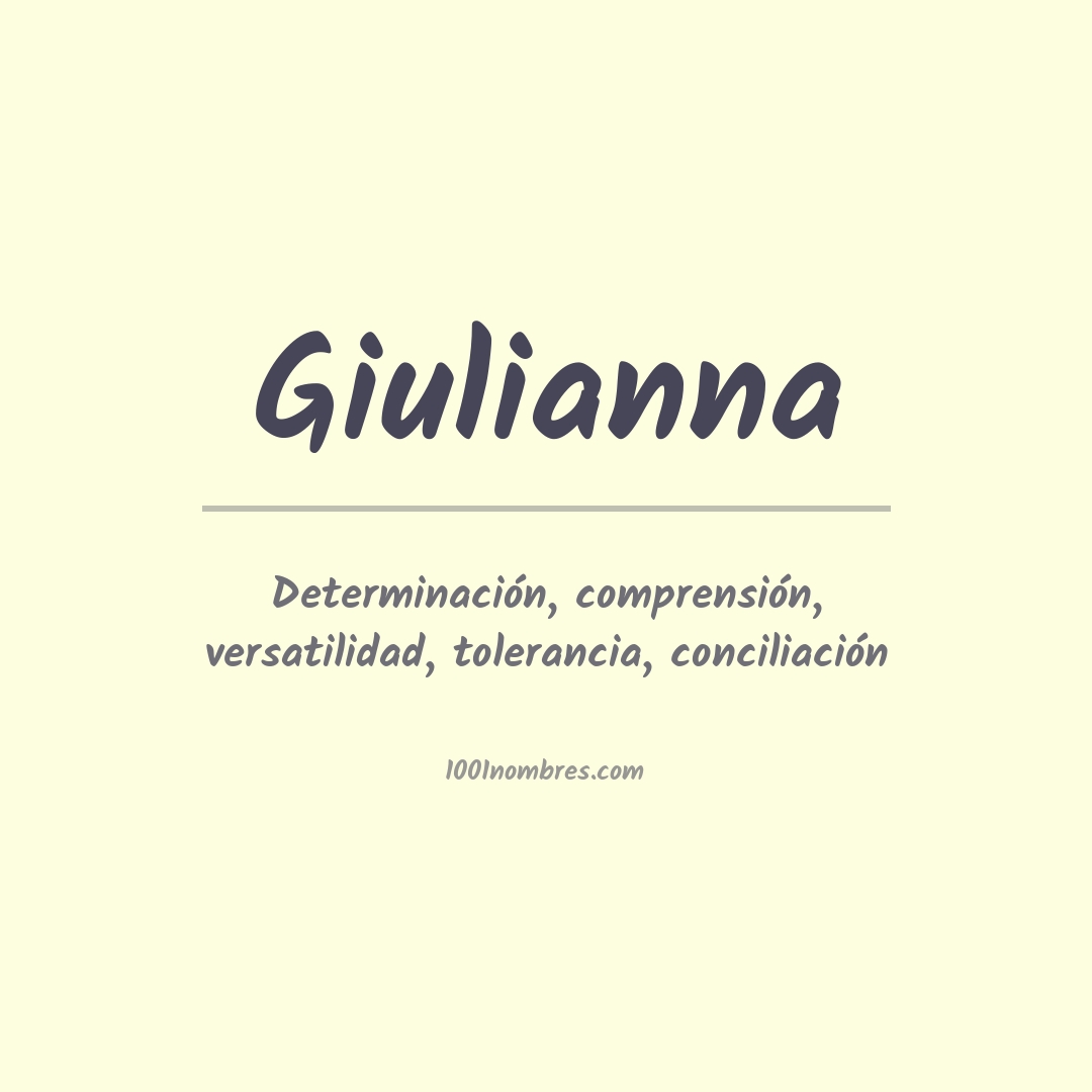 Significado del nombre Giulianna