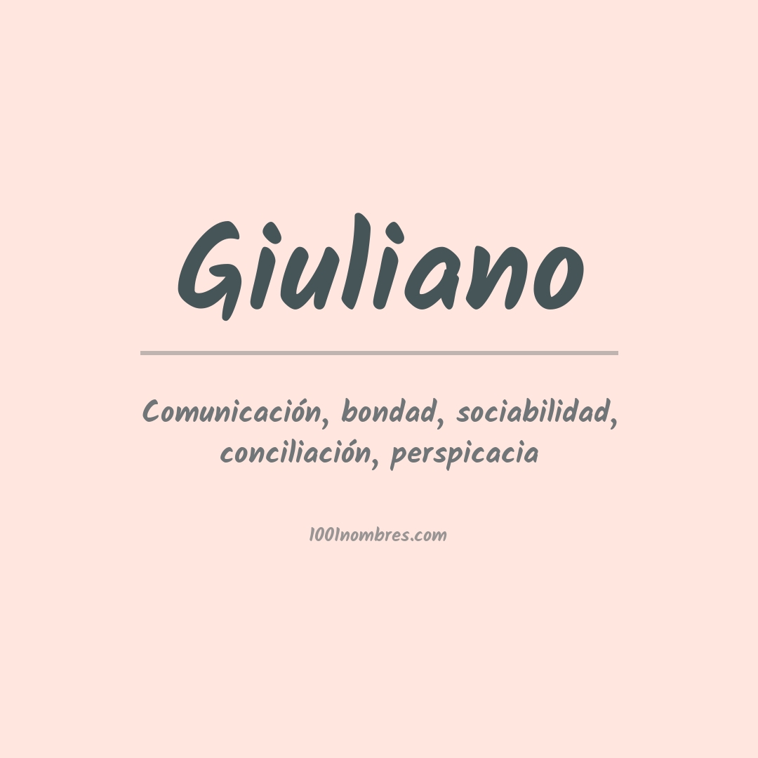 Significado del nombre Giuliano