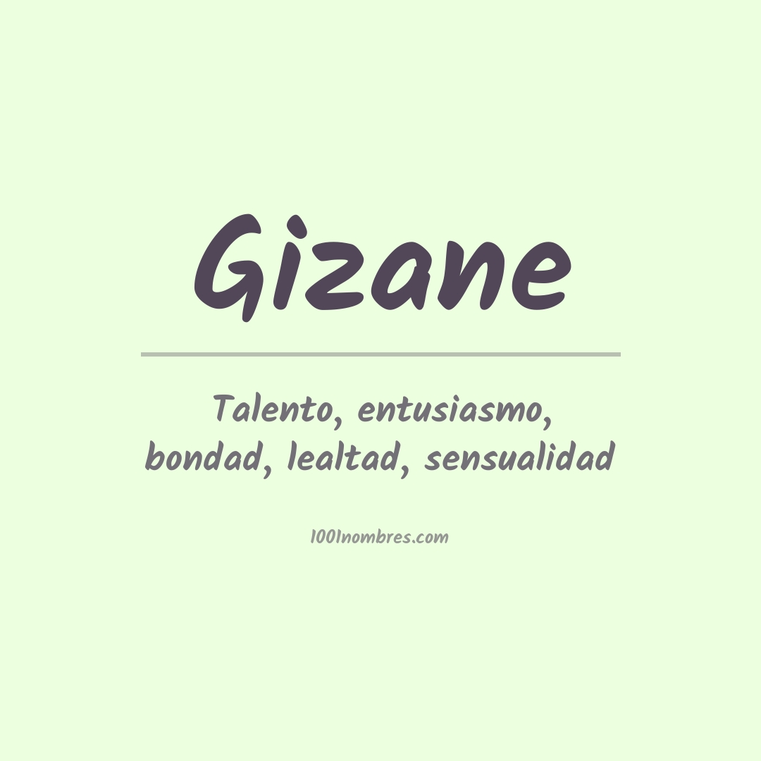 Significado del nombre Gizane Significado del nombre Gizane