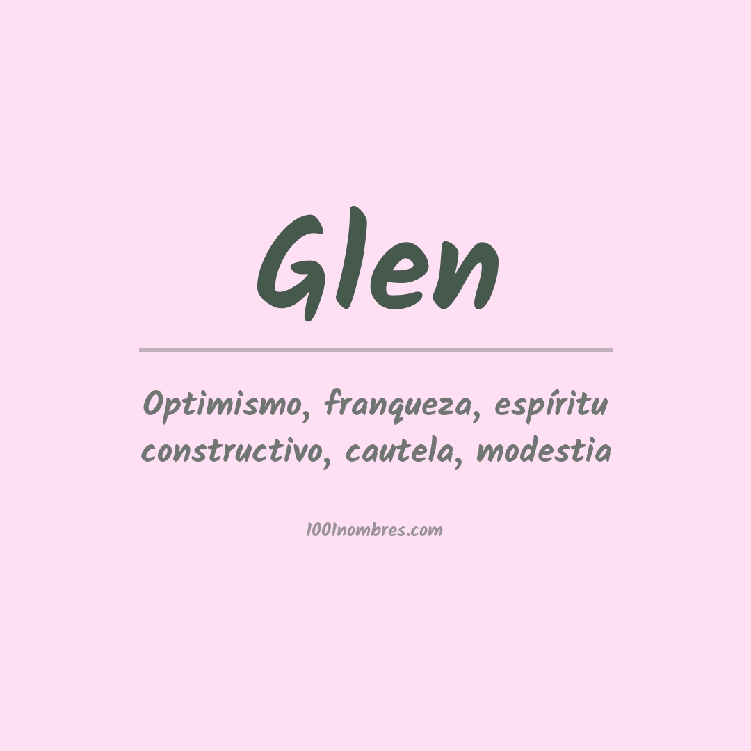 Significado del nombre Glen
