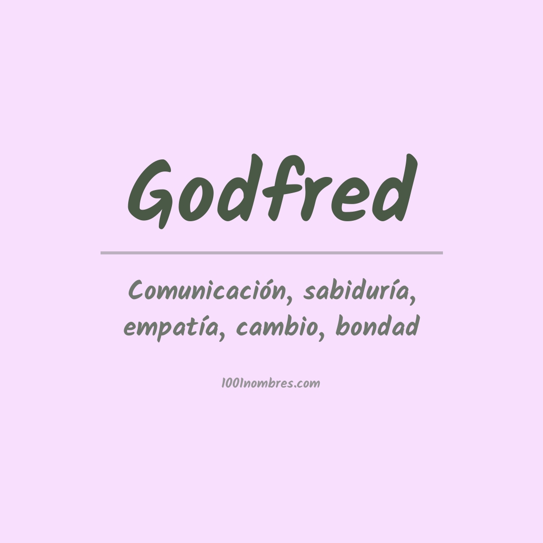 Significado del nombre Godfred