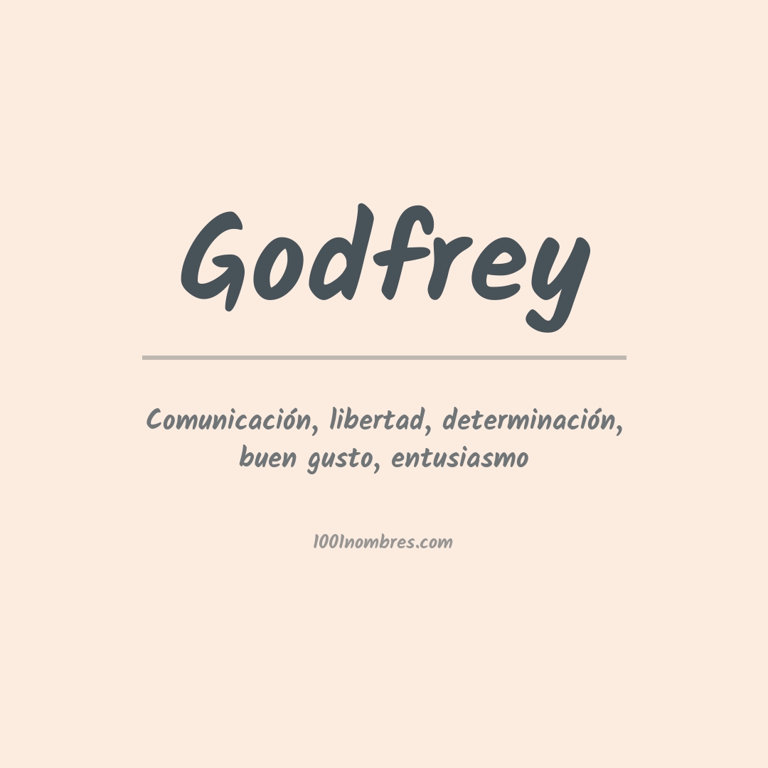 Significado del nombre Godfrey