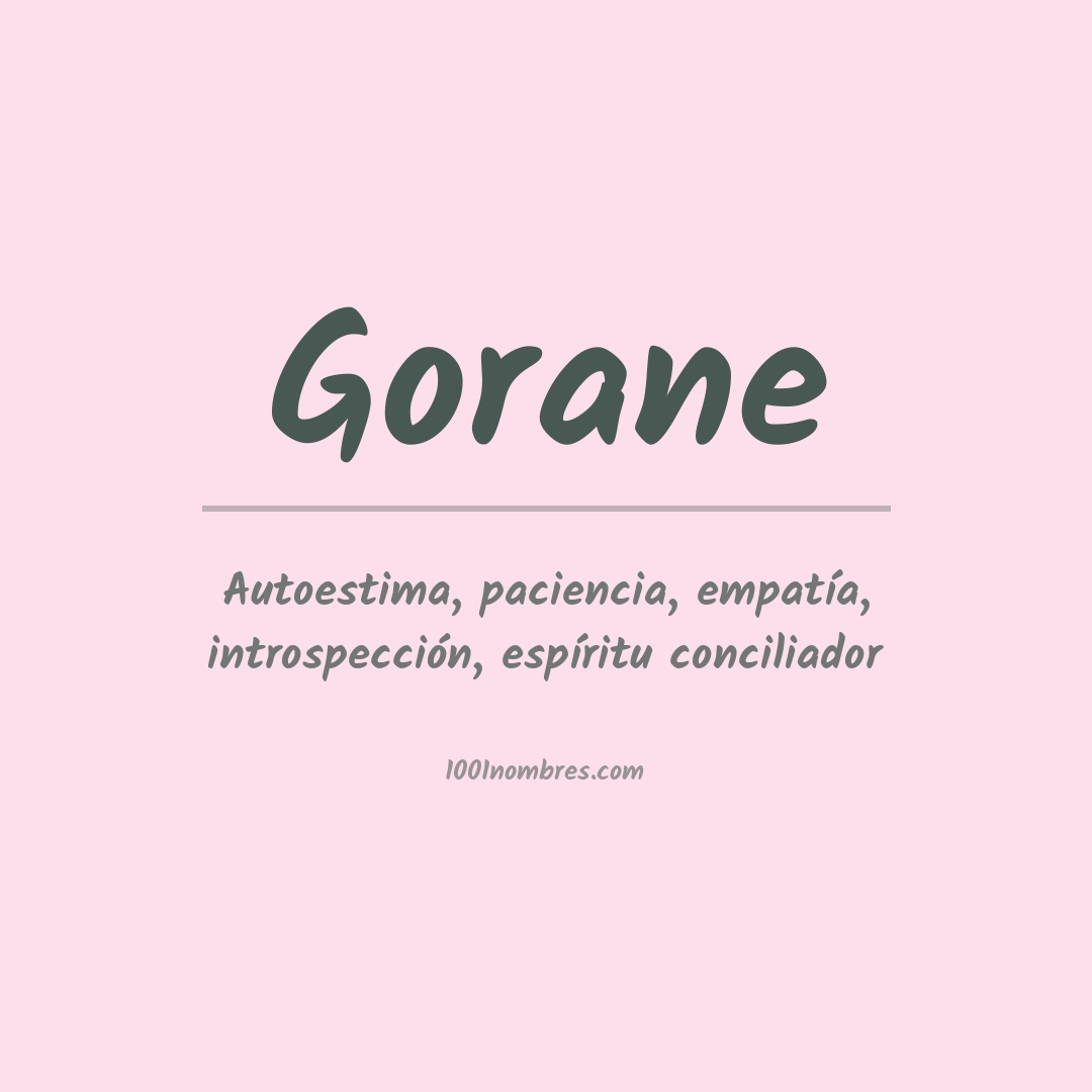 Significado del nombre Gorane