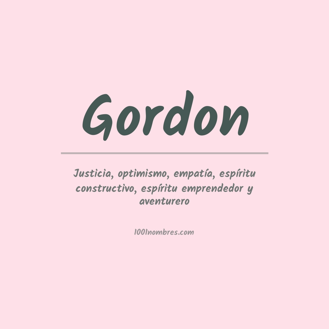 Significado del nombre Gordon