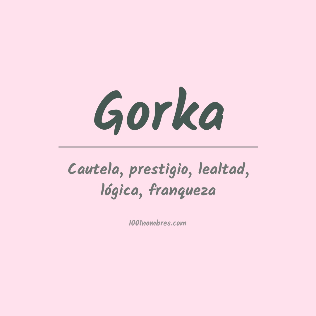 Significado del nombre Gorka